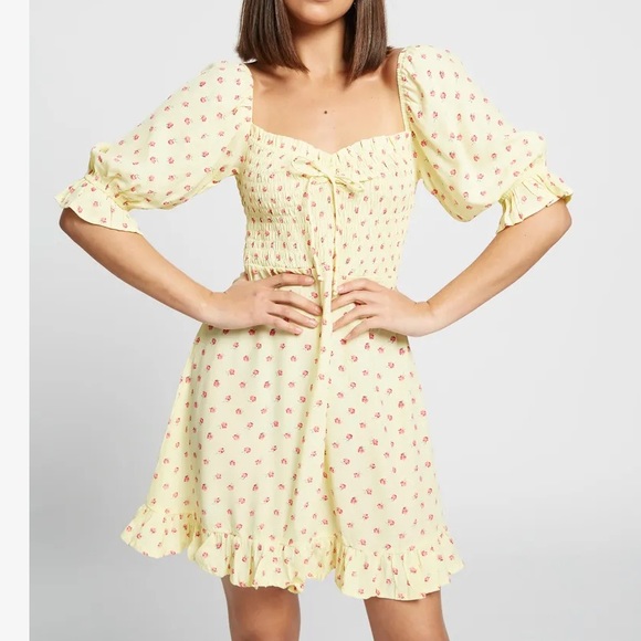 NWT Faithful The Brand Sage Mini Dress Santa Maria Floral Print - Picture 3 of 11